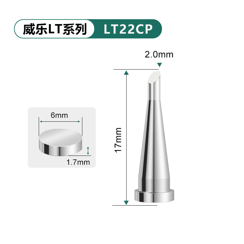 Applicable to Weller small Wilo soldering iron head LTKN tool head welding nozzle WSD81 welding table horseshoe bend fine tip maintenance