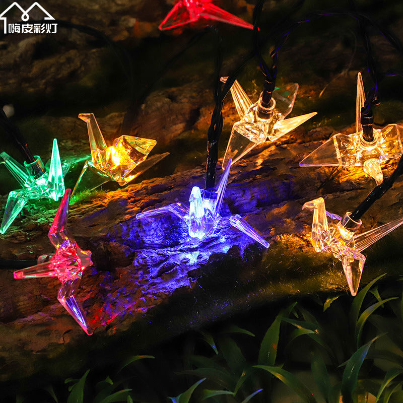 Cross-border led solar light string bubble ball outdoor camping courtyard project lighting Christmas decorative light string