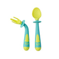Private label baby food spoons & forks - self-feeding cutlery for infants & toddlers - customizable colors