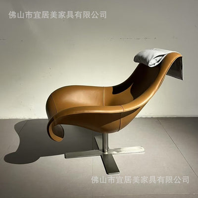 Duck tongue horse special-shaped popular casual chair scandinavian designer fiberglass reception lounge chair art creative sofa chair