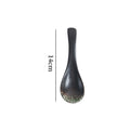 Creative kitchen ceramic tableware small spoon japanese retro cute high-value household spoon soup spoon rice spoon