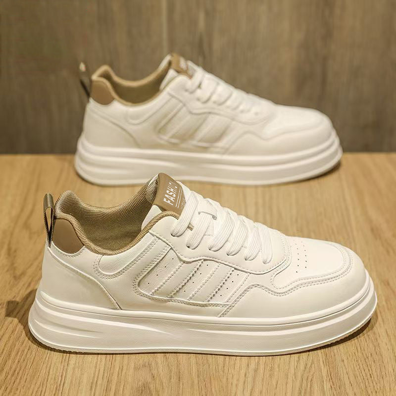 Men's shoes 2025 new winter breathable versatile casual skate shoes trendy athletic shoes high-end white sneakers student shoes