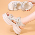 Petitesthick solesequin sandals women 2026summeroutwearnew arrivalfashionplatform shoesheight increasingcasual sports women's shoes