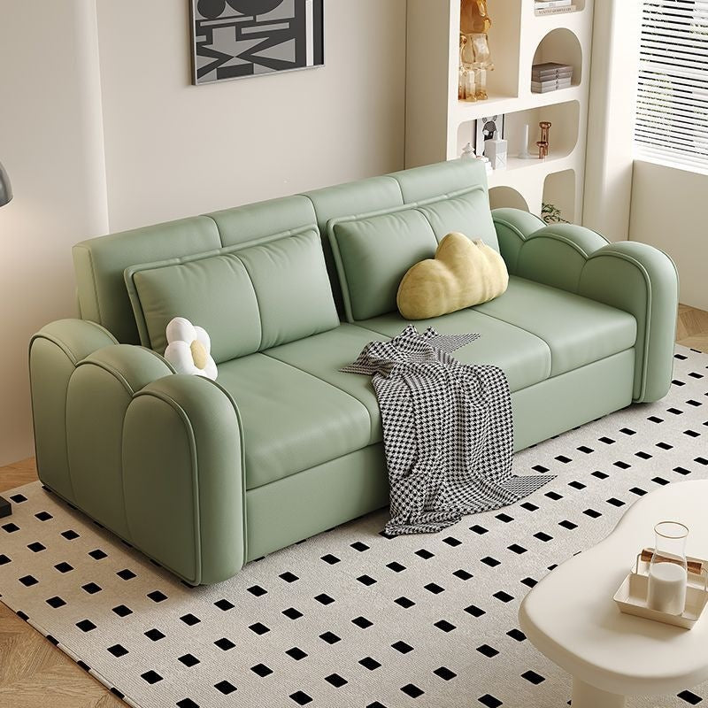 Sofa bed all-in-one dual-purpose small apartment multi-functional foldable living room cream foldable bedroom telescopic double sofa