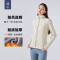 Sca new thickened warm hooded jacket women's outdoor fitness sweatshirt yoga jacket sports top dj028