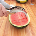 New stainless steel watermelon slicer - creative home watermelon cutting tool for scooping out flesh and fruits