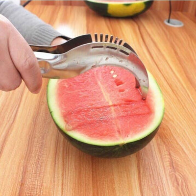 New stainless steel watermelon slicer - creative home watermelon cutting tool for scooping out flesh and fruits