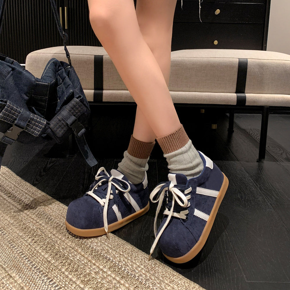 Best sellingeasiest for matchniche stylethick sole sneakers for women spring german training shoes 2026new arrivalhidden heelsportscasual bread shoes