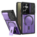 compatible samsung s25 ultra armor case with magnetic stand, s26 lens protection, full coverage, and drop-proof design (a07)