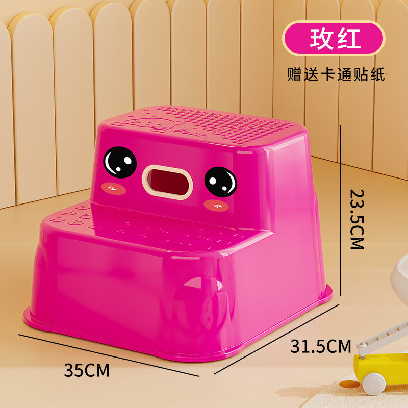 Children's footstool Multifunctional plastic non-slip Baby hand washing Step stool Household bathroom Footstool Footstool
