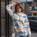 hot-selling women's hoodies, new casual loose long-sleeved hooded sweatshirts, dropshipping available