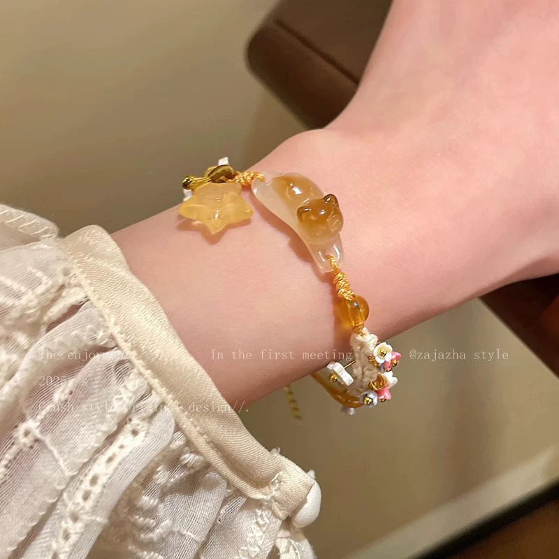 Korean ins trendy pearl bracelet female design nicheeasiest for matchelegant bracelet couple bracelet jewelry wholesale