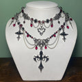 Halloween cross pendant wholesale - european & american cross-border necklace, light luxury, high-end, royal court style layering jewelry accessories for women