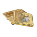 Stainless steel gold four-plate warming tray with printed combination lid - buffet warming cabinet for home, hotel, and restaurant use - wholesale from manufacturer