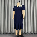 European and american 3d appliqué slimming dress - waist-cinching, figure-flattering v-neck bodycon mermaid tail gown dresses