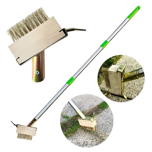 Stone brick gap brush, moss removal brush gap cleaning wire brush, gap weeding cleaning wire brush with scraper