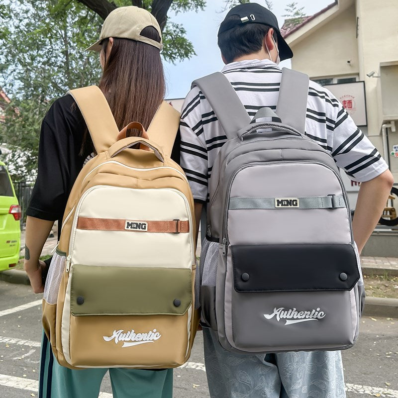 School bag, boys backpack, girls new fashion trend, college students, high school students, junior high school students, campus college backpack