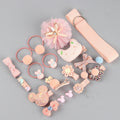 Cute 18-piece hair clip set - hair accessories gift for little princesses, baby hair clips, children's headwear, pink korean style