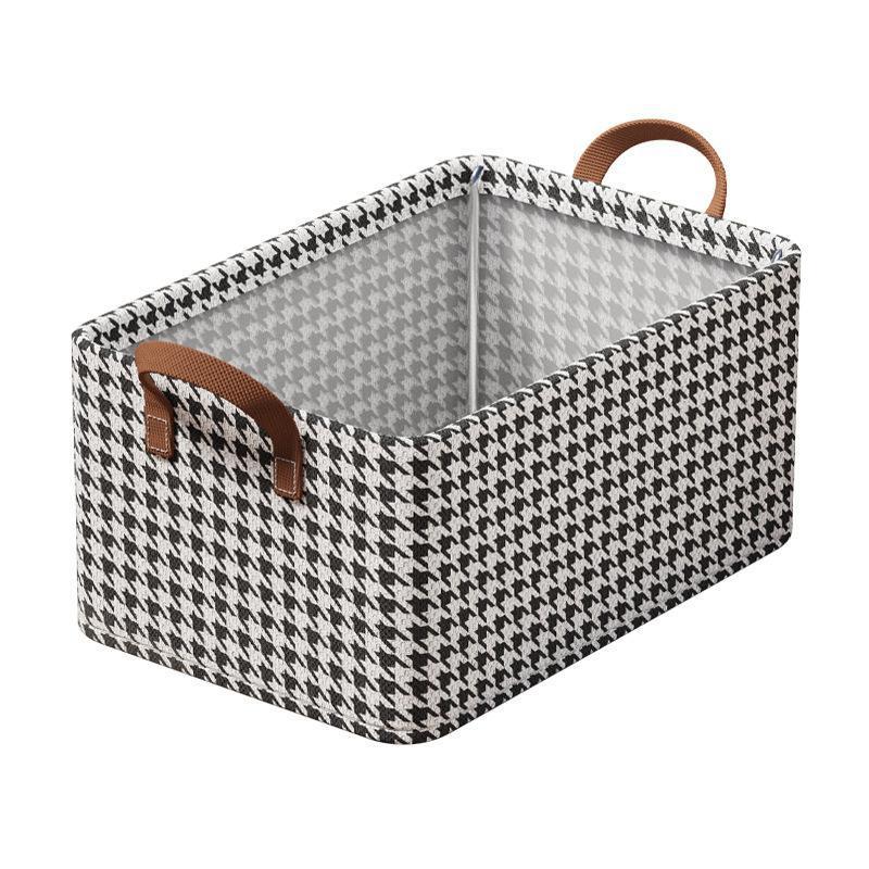 New clothes storage box steel frame fabric folding storage basket home dormitory desktop underwear underwear storage artifact