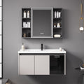Bathroom thickened space aluminum honeycomb bathroom cabinet wash basin wash storage cabinet waterproof moisture-proof smart beauty mirror