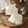 summer cross-border girls' french chic luxury style wavy mesh design fashion two-piece skirt set
