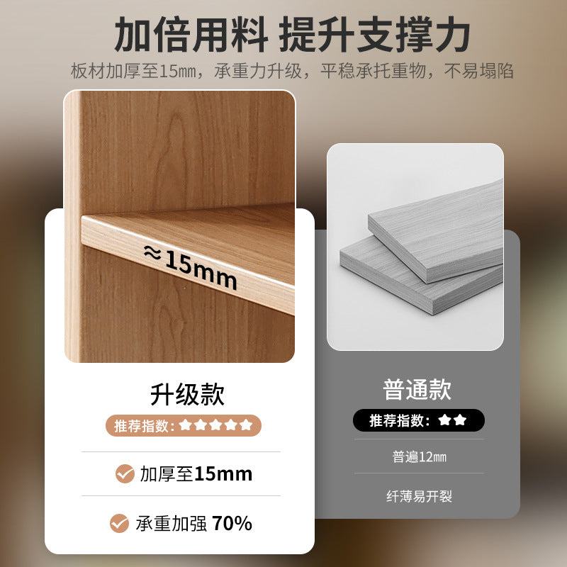 Solid wood bedside shelf, bedside gap, bedside crack, long cabinet against the wall, narrow frame behind the sofa, storage cabinet, storage