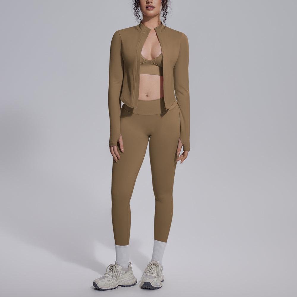 Seamless cross-border yoga set: tummy control, slimming, quick-dry activewear for fitness, outdoor leisure, running, and sports - multi-piece set