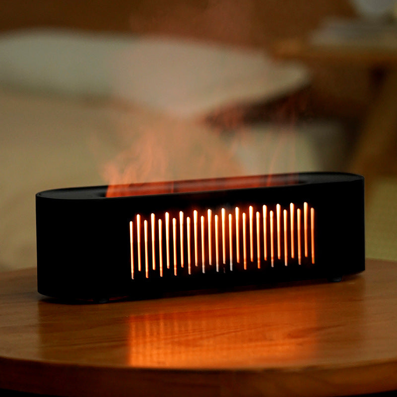 artificial large fog volume flame humidifier embedded fireplace usb atmosphere light for home flame aromatherapy machine