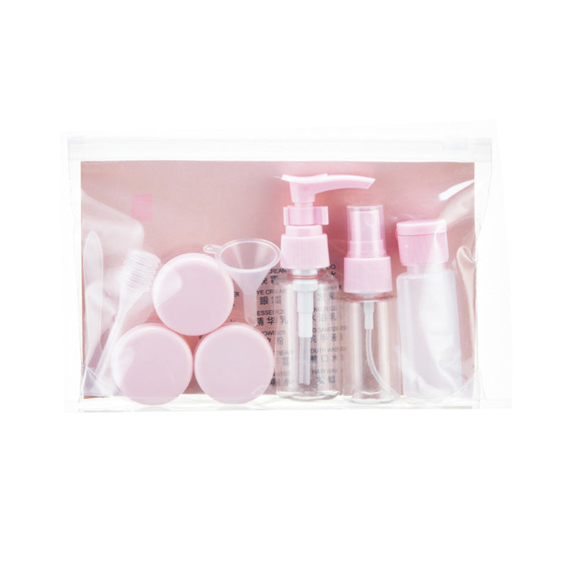 Travel bottle set - portable cosmetic, lotion, disinfectant, and perfume empty bottles - 11-piece travel kit