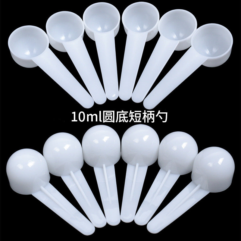 Individually wrapped plastic 10ml measuring spoons - perfect for face masks, feed, fertilizer, laundry detergent powder, and other beauty & skincare products