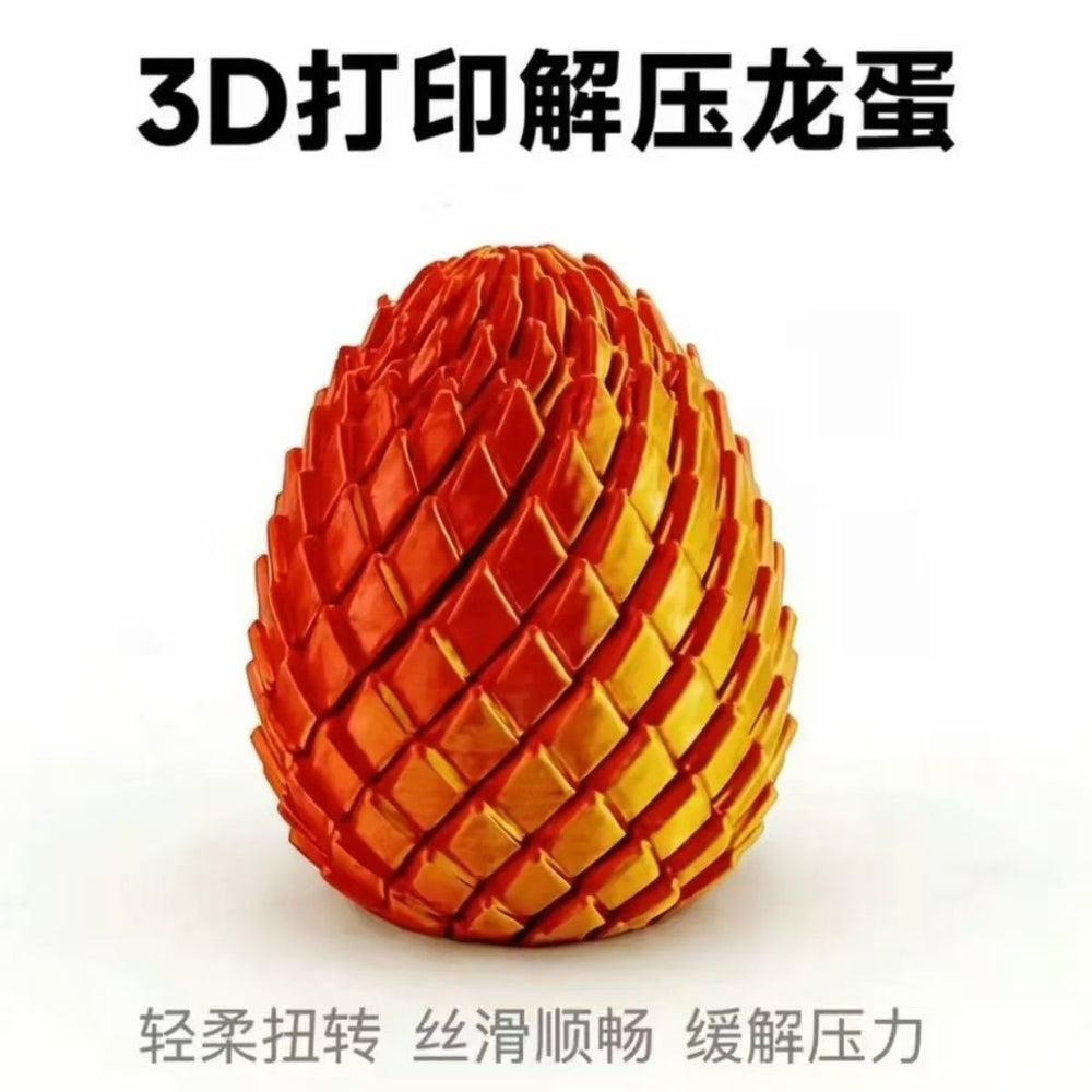 wholesale 3d printed dragon egg, dragon spiral slime, dragon scale egg, decompression complete gift decoration, creative trendy toy