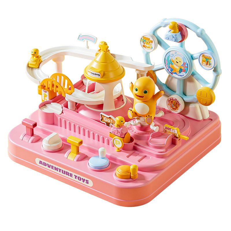 Authentic milk dragon adventure: milk dragon track car - track toy, early education & brain development toy for children ages 1-3
