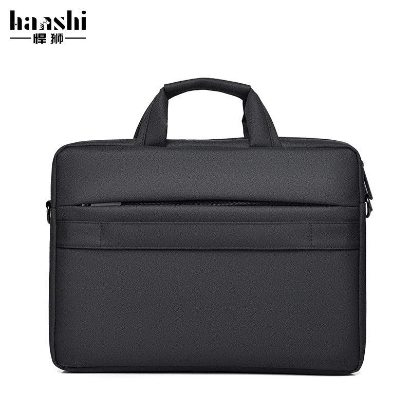 Cross-border fashion handbag waterproof computer bag men's business briefcase lightweight women's file bag commuter shoulder bag