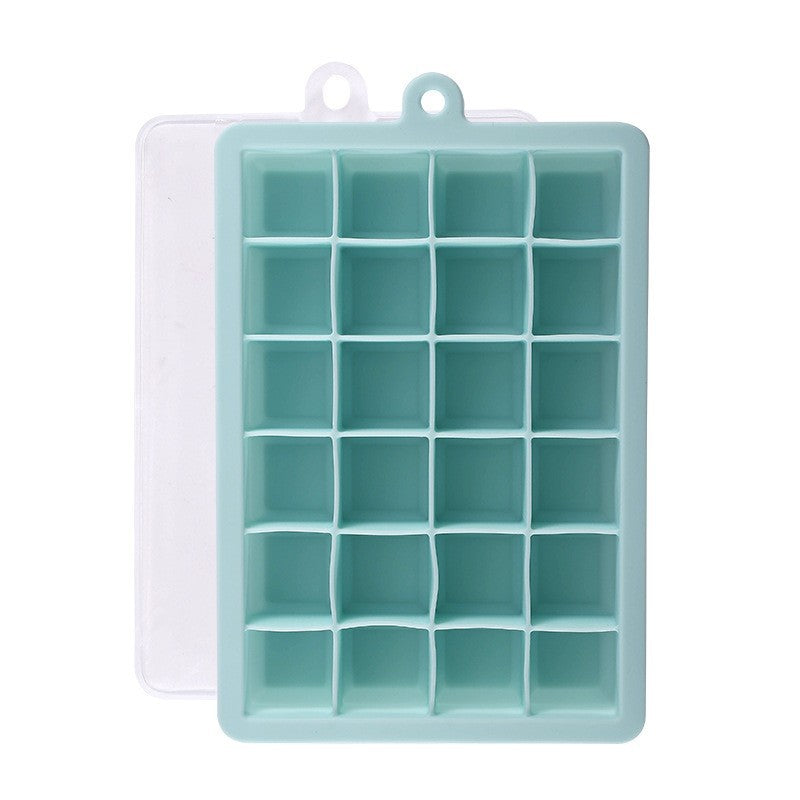 Ready-to-ship 15-cavity & 24-cavity silicone ice cube trays with lids - diy silicone ice mold for creative ice making in the freezer