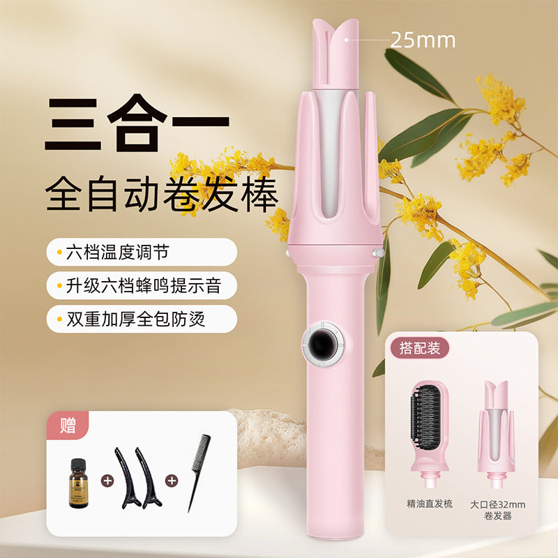 3-in-1 head changing curling iron Cross-border multi-function automatic curling iron Automatic curling iron Curling iron Egg roll Wave