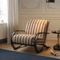 Retro sofa chair single burke casual chair balcony living room bedroom for homeplaid single chair lazy sofa manufacturer