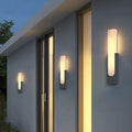 Outdoor cloud marble linear wall light - villa landscape courtyard wall lamp - waterproof gate wall sconce - garden balcony terrace lighting