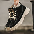 Men's 2025 spring collection: british style high-top outdoor vintage work boots, casual versatile martin boots, trendy footwear