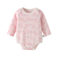 Baby romper spring autumn triangle long sleeve  unisex baby bodysuit girl's snap crotch cotton 0-1 year