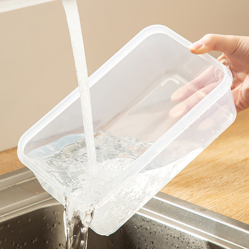 Kitchen large-capacity kimchi box sealed fresh-keeping box food-grade refrigerator special storage box with lid cold vegetable box