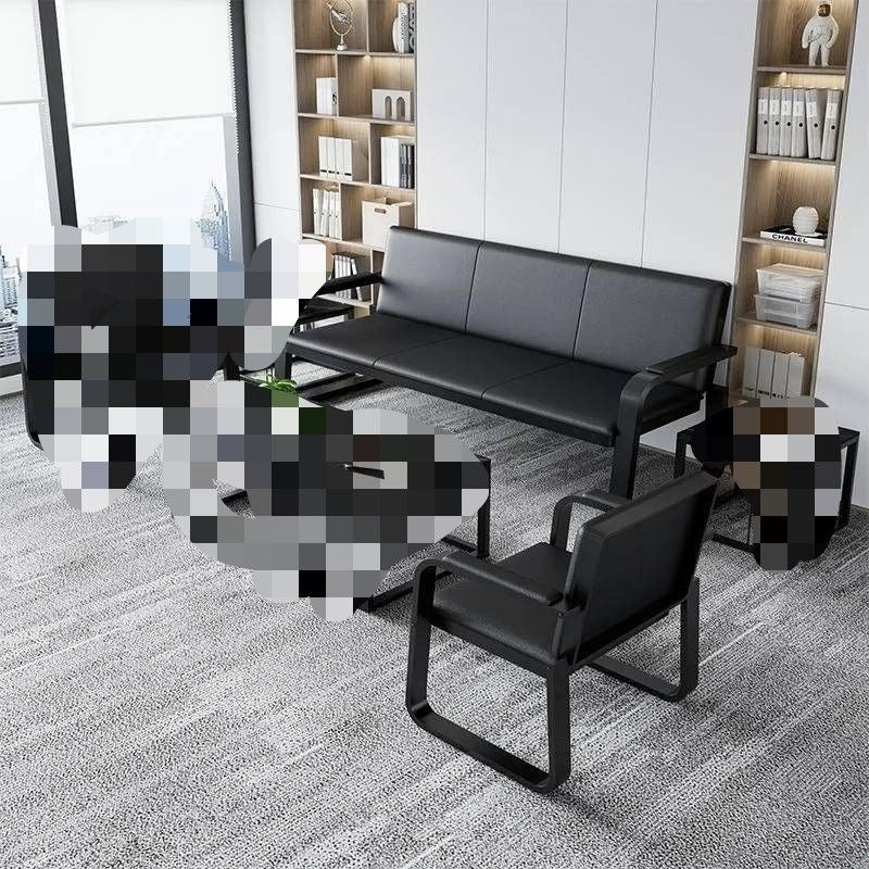 Reception sofa and coffee table set - minimalist style for waiting areas, lounges, and office spaces