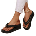 Women's slippers: amazon summer new arrivals - chain detail, thong sandals, plus size, european & american style, thick sole slides for export