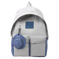 Backpack, lightweight outdoor, large capacity, niche style, pure color, travel, work clothing, school bag, student, good-looking, contrast color, lightweight school bag