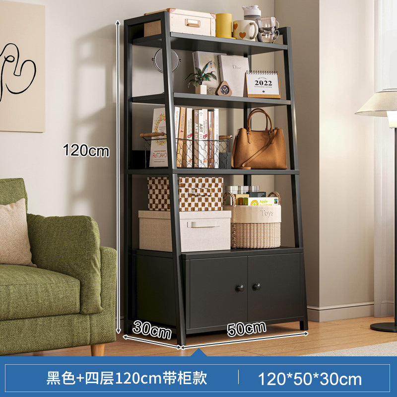 Shelf Shelf Floor-to-ceiling Bedroom Multi-layer Storage Living Room Storage Display Shelf Office Super Load-bearing Iron Shelf