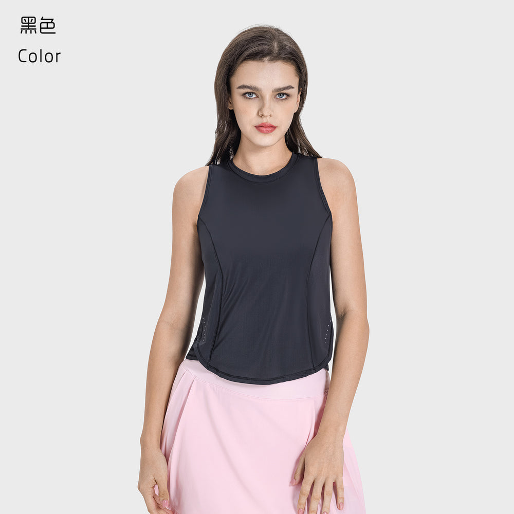 Luxtre new moisture-wicking, breathable, loose-fit yoga top - cooling sports tank top dss058