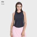 Luxtre new moisture-wicking, breathable, loose-fit yoga top - cooling sports tank top dss058