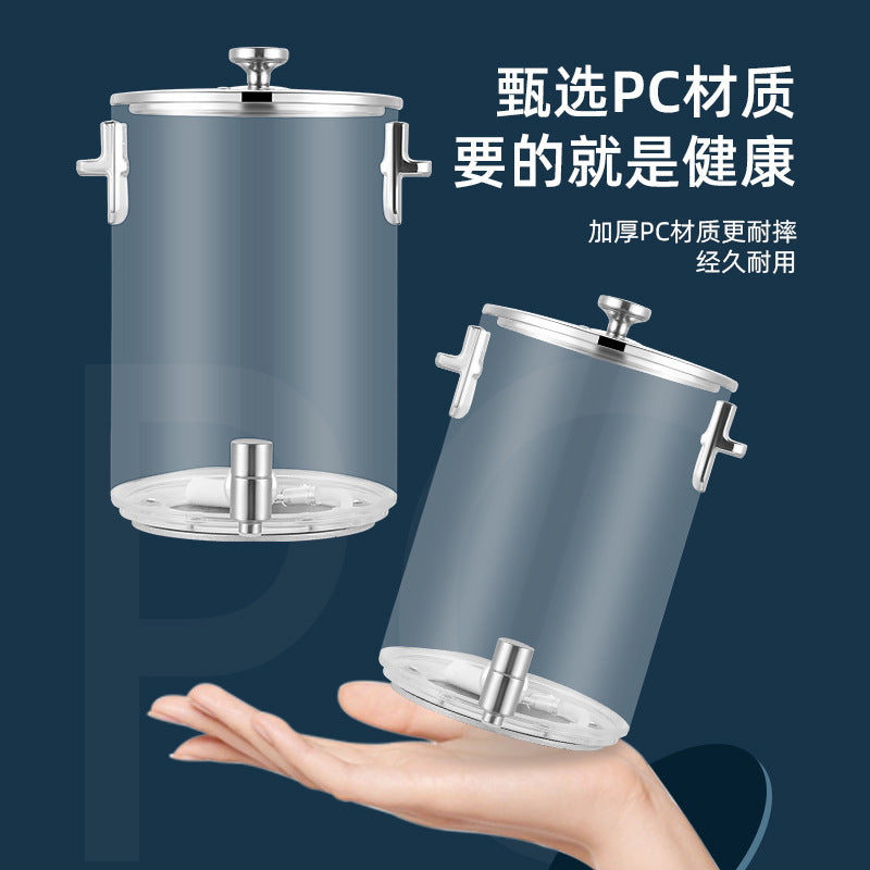 Hot and cold tripod, commercial beverage bucket in restaurant, visual juicer 10L one-click cold drinking machine, double head, juice tripod