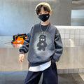 Boys' sweatshirt - spring/autumn collection  - trendy & stylish kids' autumn apparel - fashionable loose-fit top - mid-to-large size boys' autumn collection