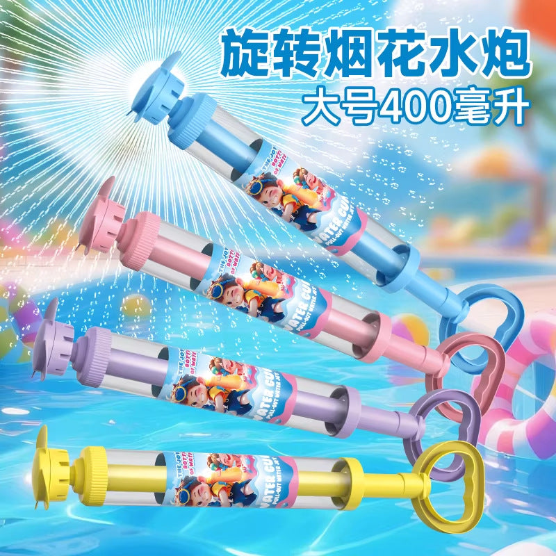 Kidsrotate fireworks water spray water gun toy popular beach outdoor water fight pull-out water cannon rafting handy gadget