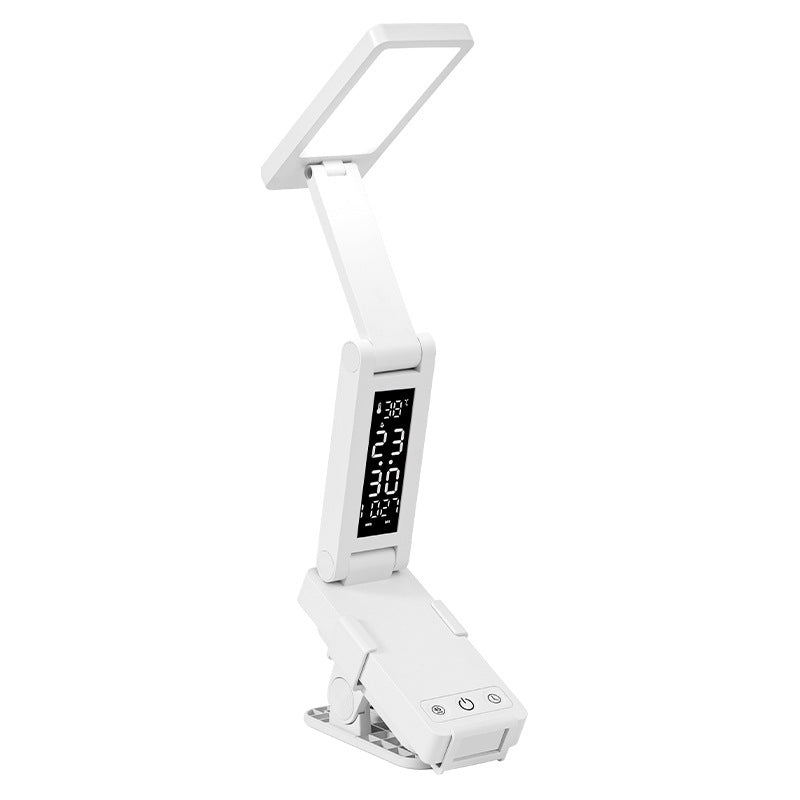 Rechargeable mini desk lamp - eye protection, study-focused, foldable & portable for high school students, dorm room bedside, extra-long battery life